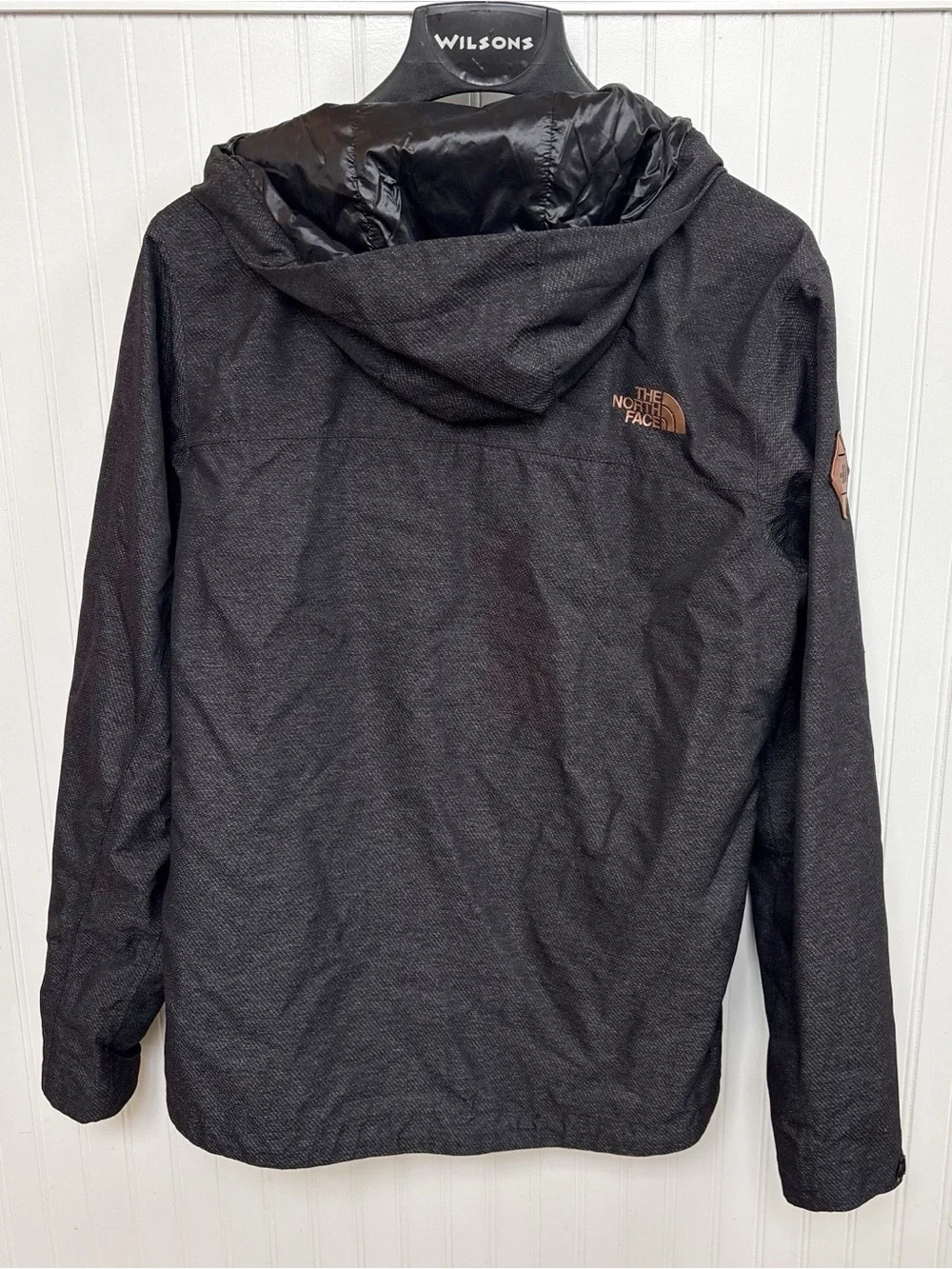 The North Face Millerton DryVent Jacket Men’s Small Gray Heather Hooded Coat